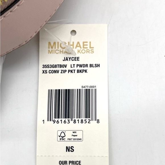 Michael Kors Jaycee Blush Pink Backpack - Picture 4 of 7